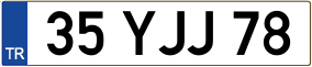 Trailer License Plate